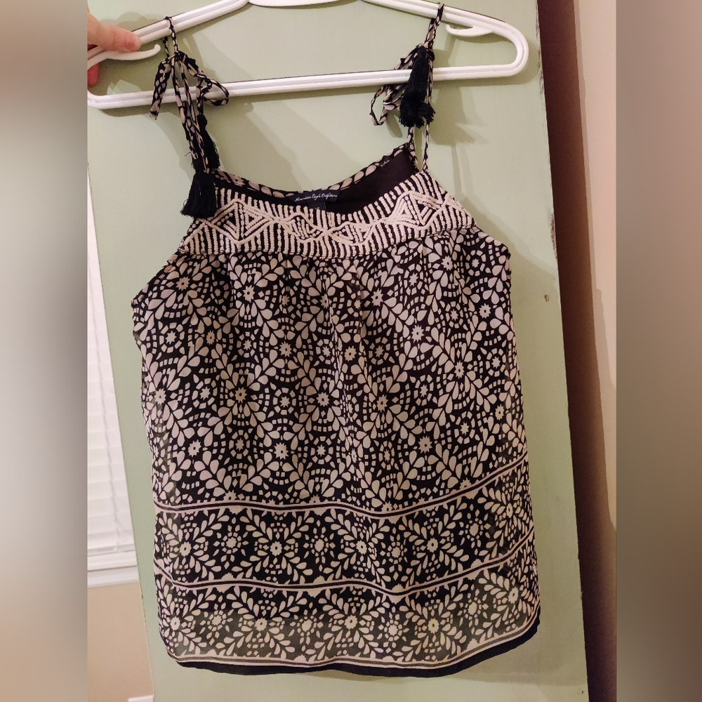 Boho Tassel Tie Top